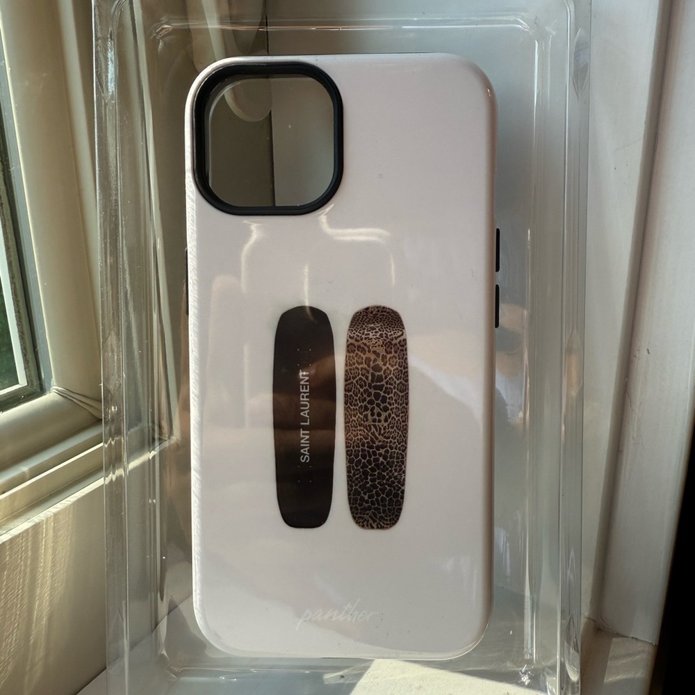 Panther Skateboards (White) phone case